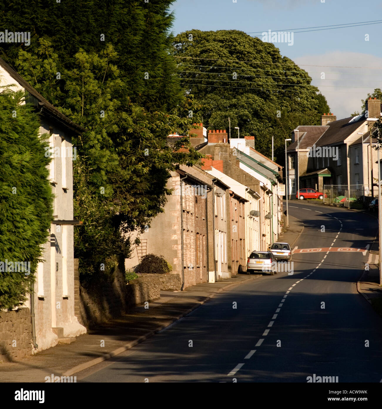 Trecastle, Powys between Llandovery and Brecon - general view of the village Stock Photo