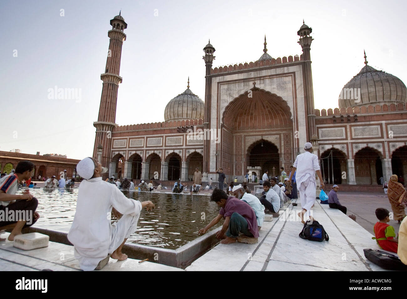 Jama Masjid the main mosque in Delhi India Stock Photo