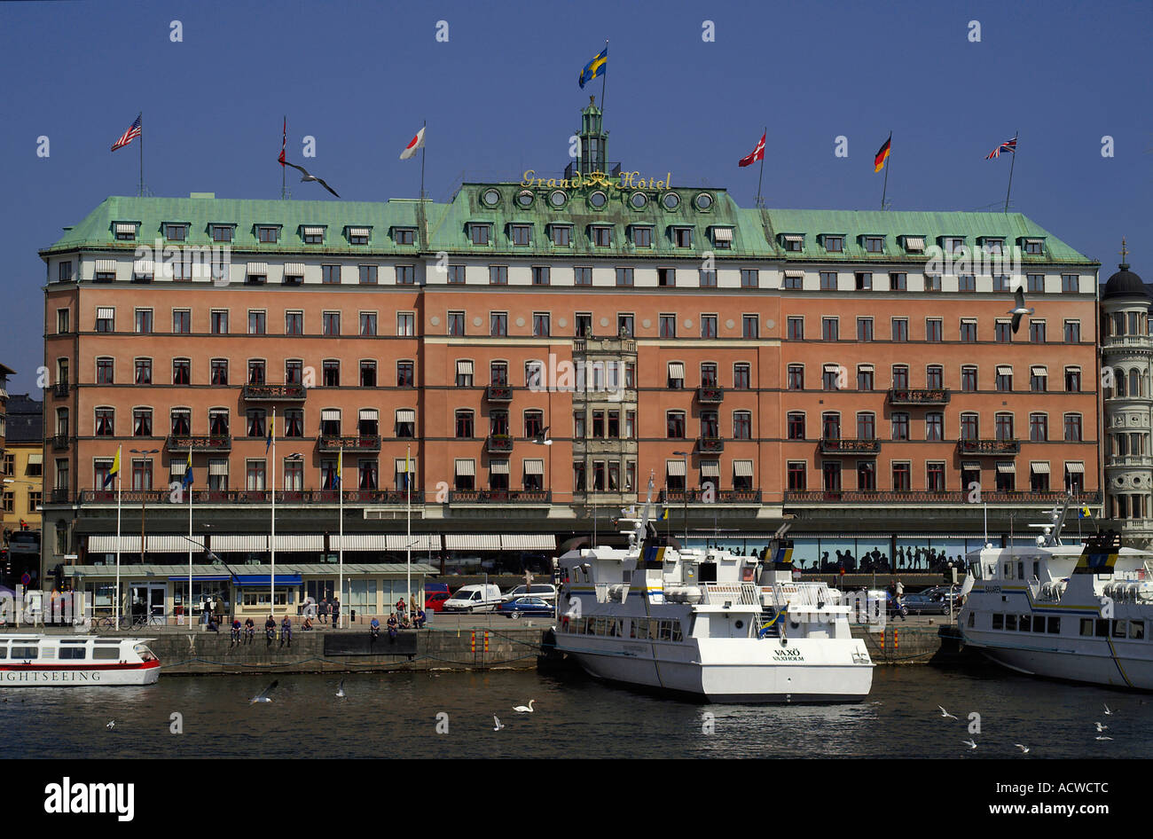 Grand Hotel in Stockholm, Sweden. Stock Photo