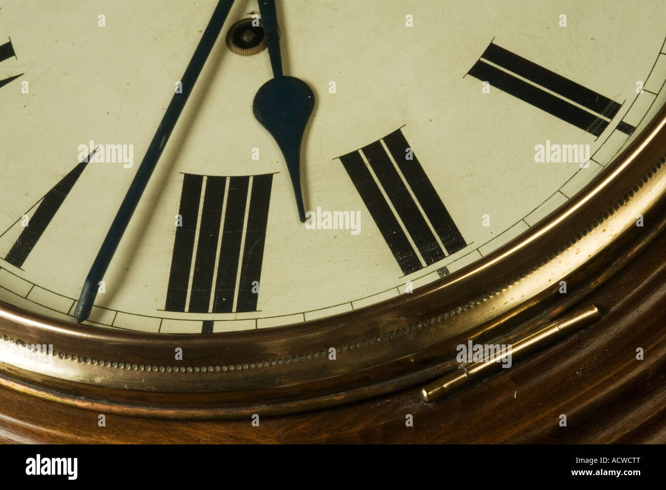 Old grandfather s business clock Detail Stock Photo
