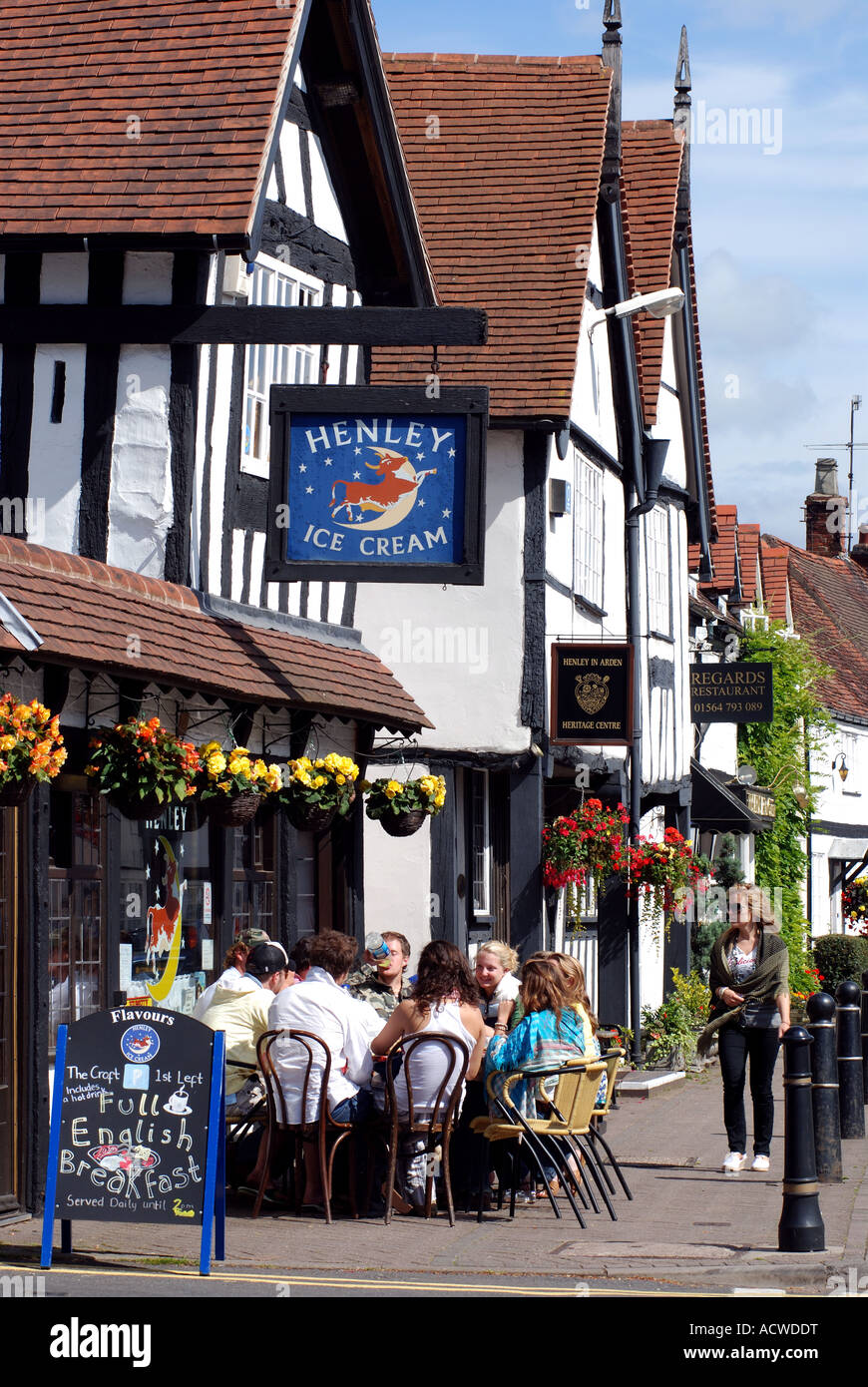 Henley Ice Cream shop, Henley in Arden, Warwickshire, England, UK Stock