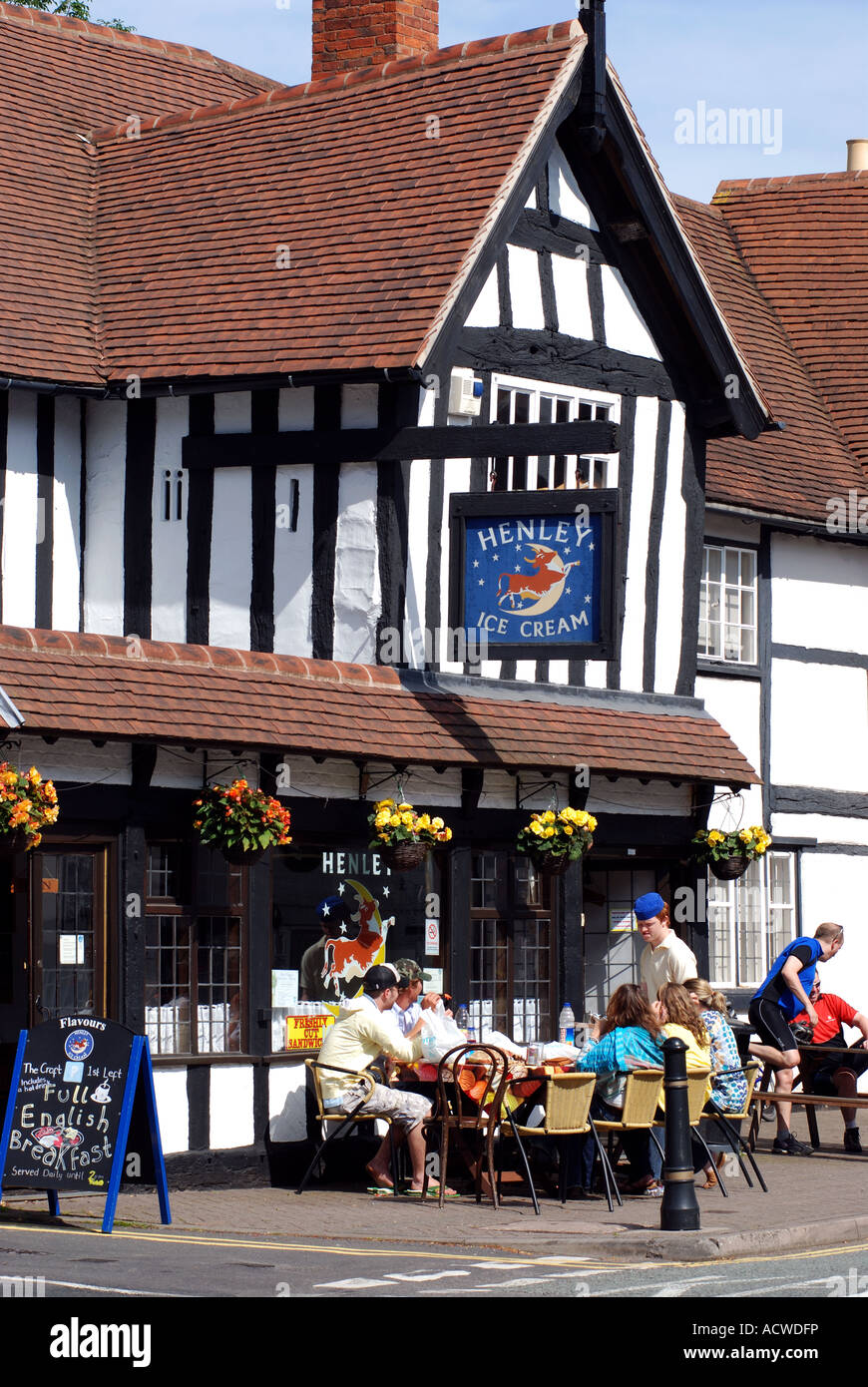 Henley Ice Cream shop, Henley in Arden, Warwickshire, England, UK Stock