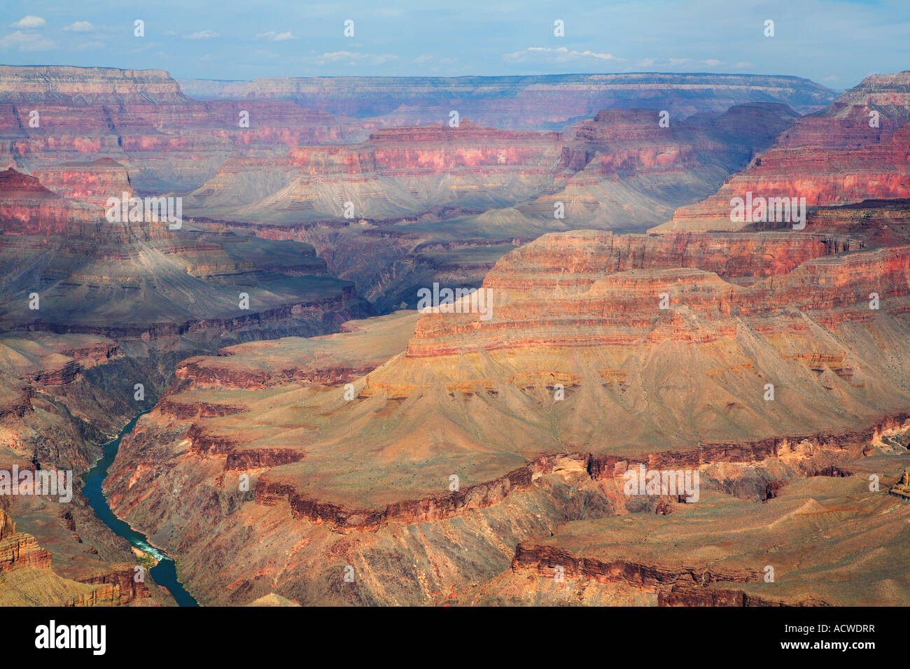 panoramic view of the grand canyon of the colorado river grand canyon national park arizona Stock Photo