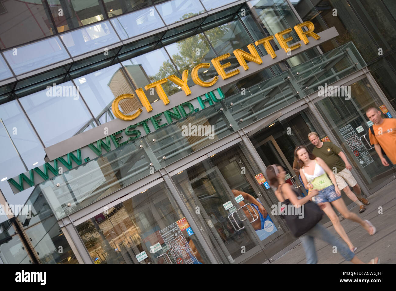 WestEnd CityCenter shopping centre in Budapest Stock Photo