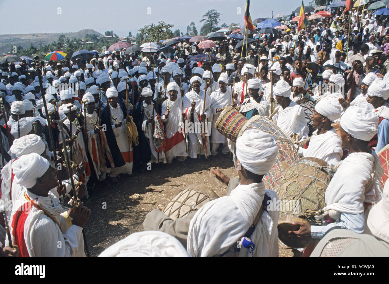 Timkat Festival in Lalibela Ethiopia Stock Photo - Alamy