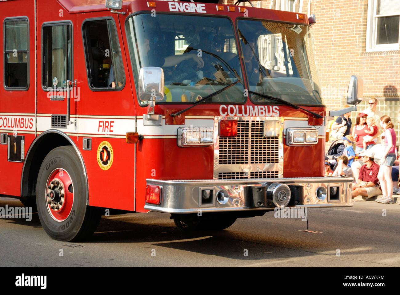 Columbus Fire truck Stock Photo - Alamy