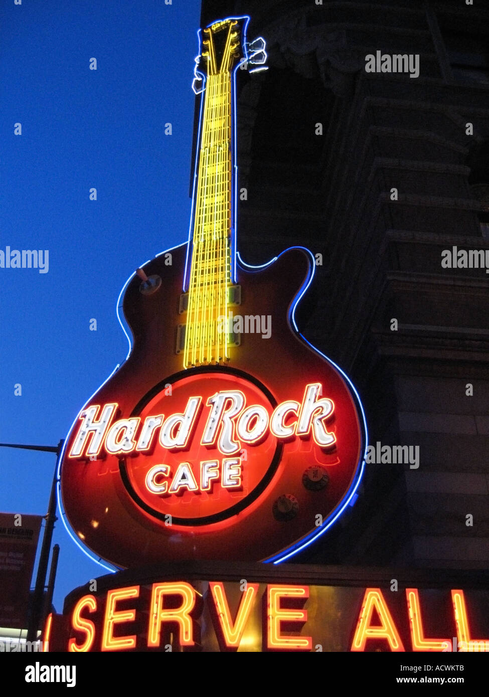 Hard Rock Cafe Market Street Philadelphia Pennsylvania USA Stock Photo