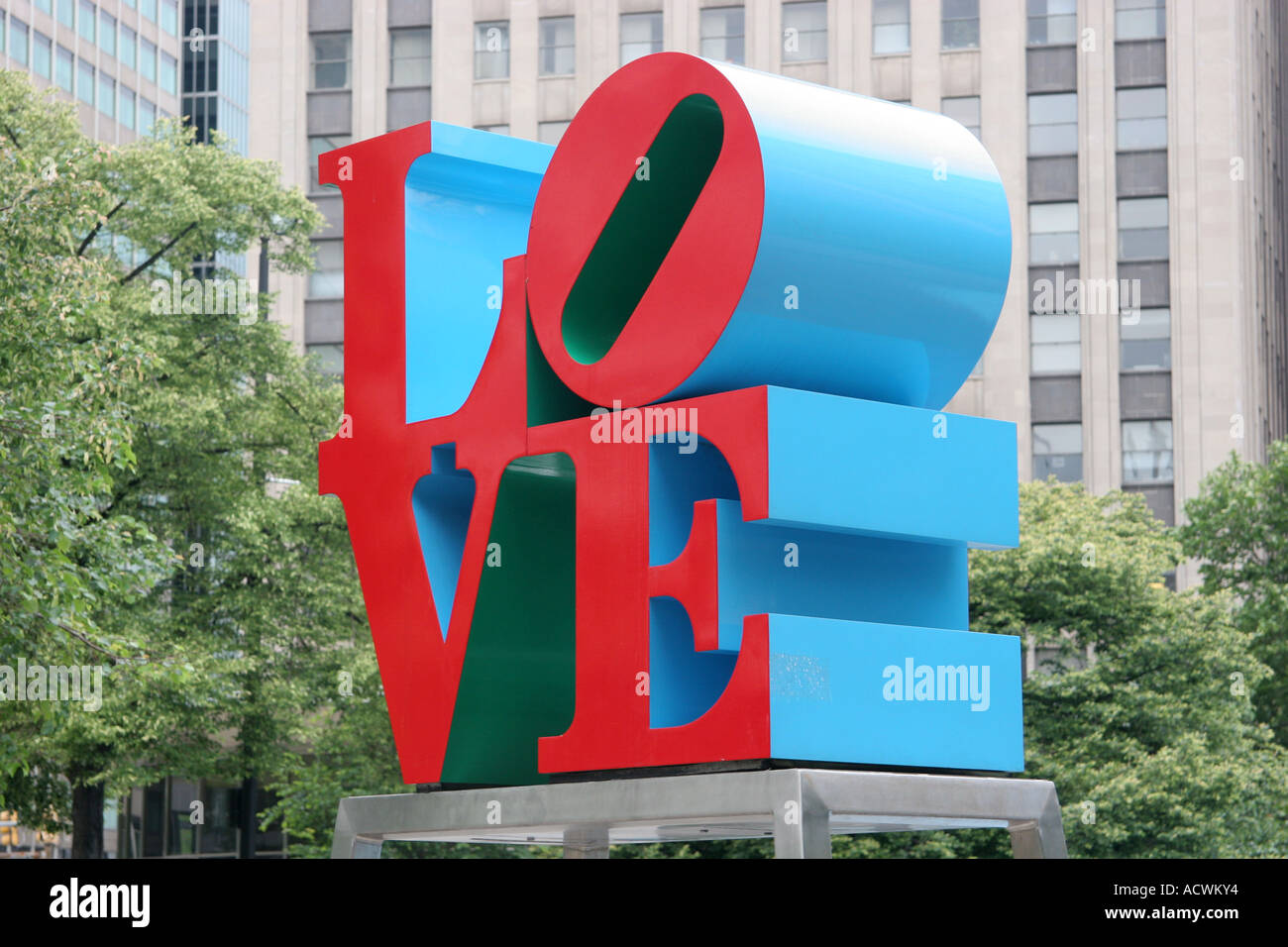 Love sculpture by Robert Indiana JFK Plaza Philadelphia Pennsylvania