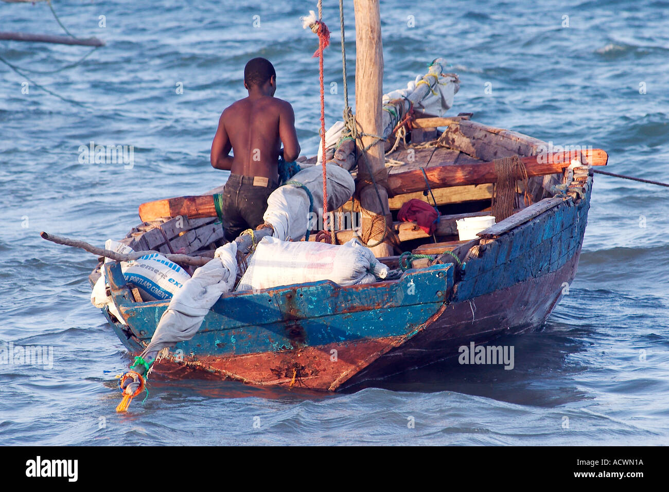 Young african fisherman on hi-res stock photography and images - Alamy