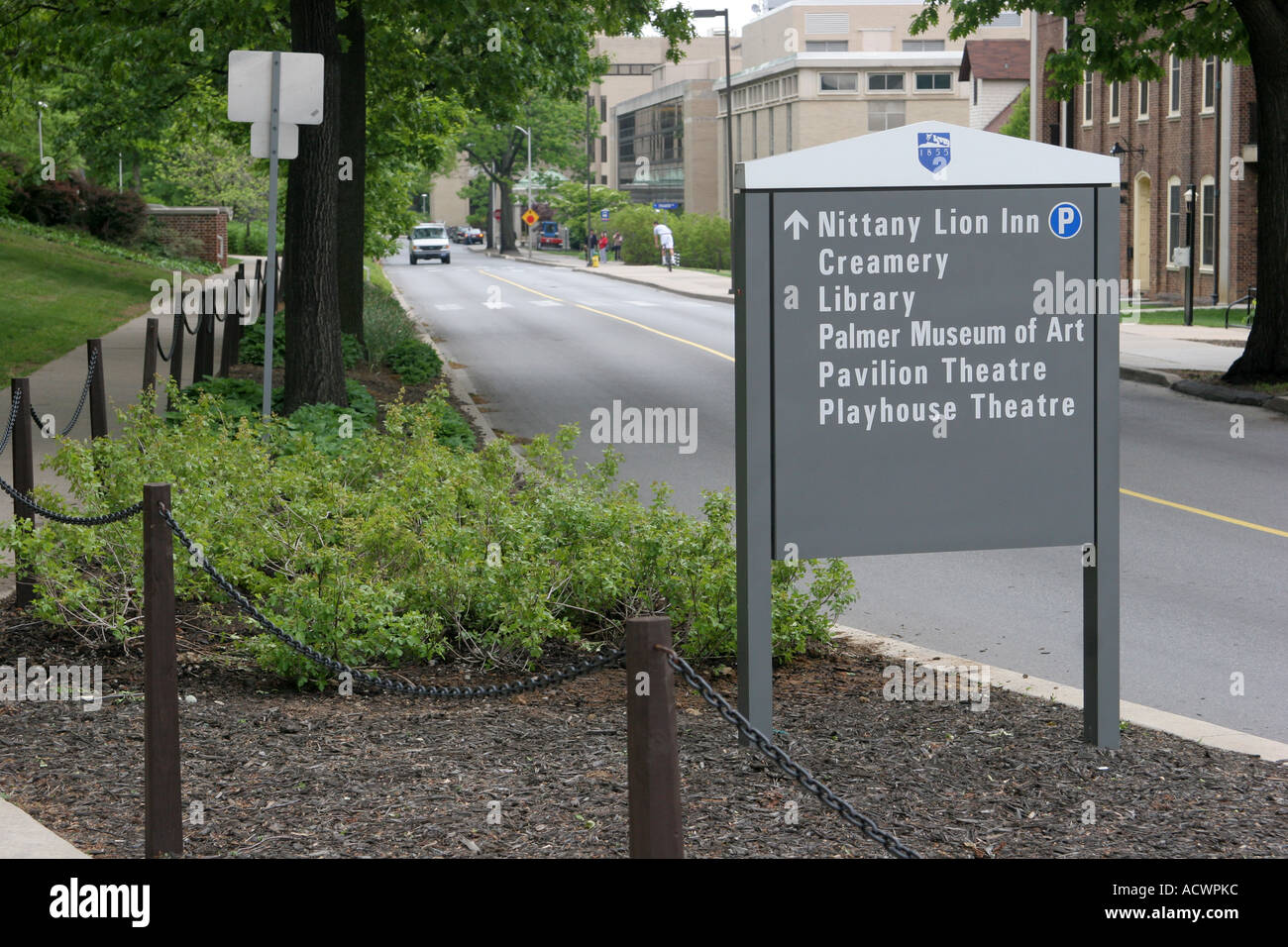 Sign on Pennsylvania State University campus USA Stock Photo - Alamy