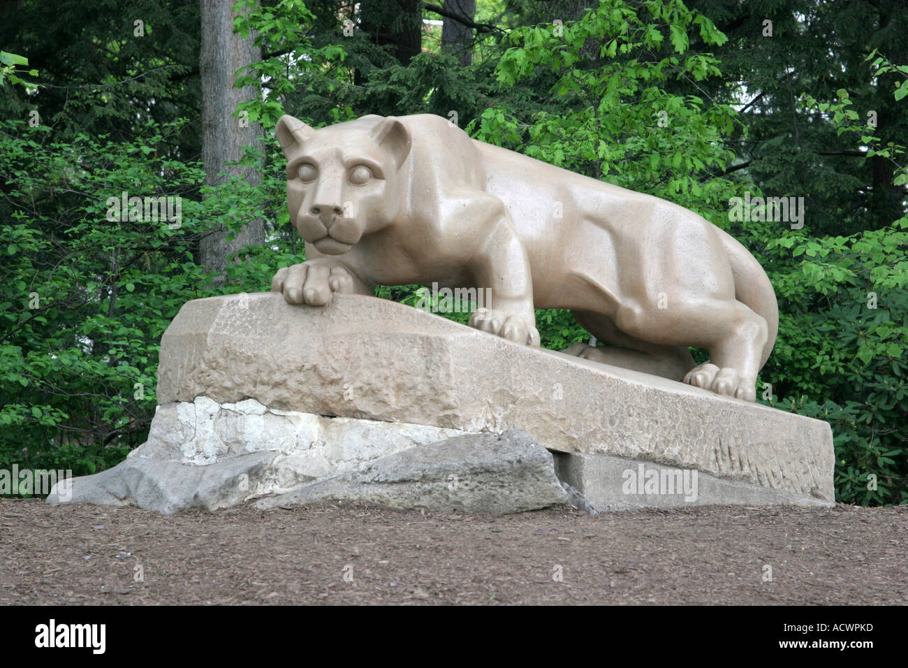 Nittany Lion Shrine sculptured by Heinz Warneke Pennsylvania State ...