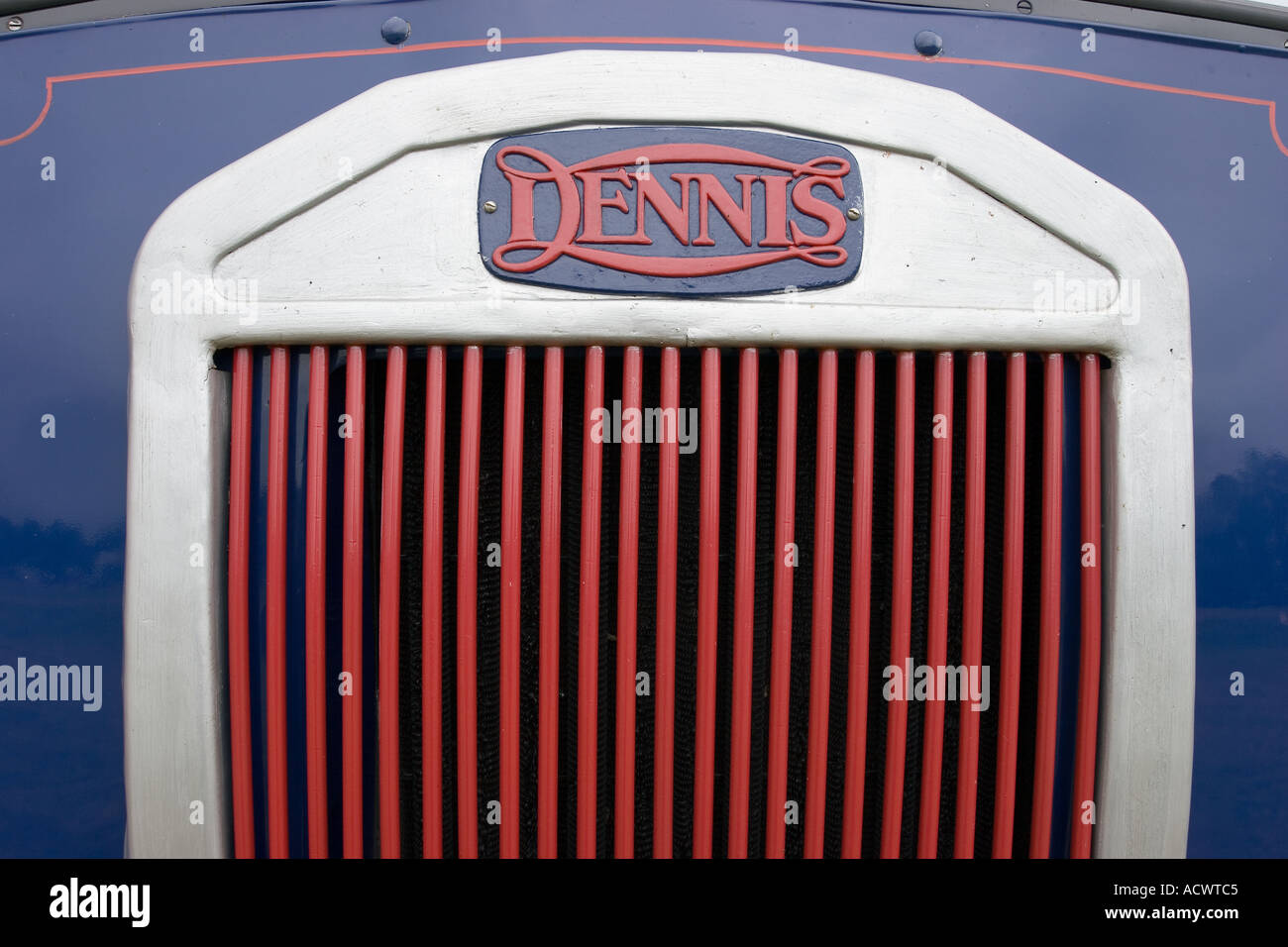 Dennis marque badge. ONLY FOR EDITORIAL USE. Stock Photo