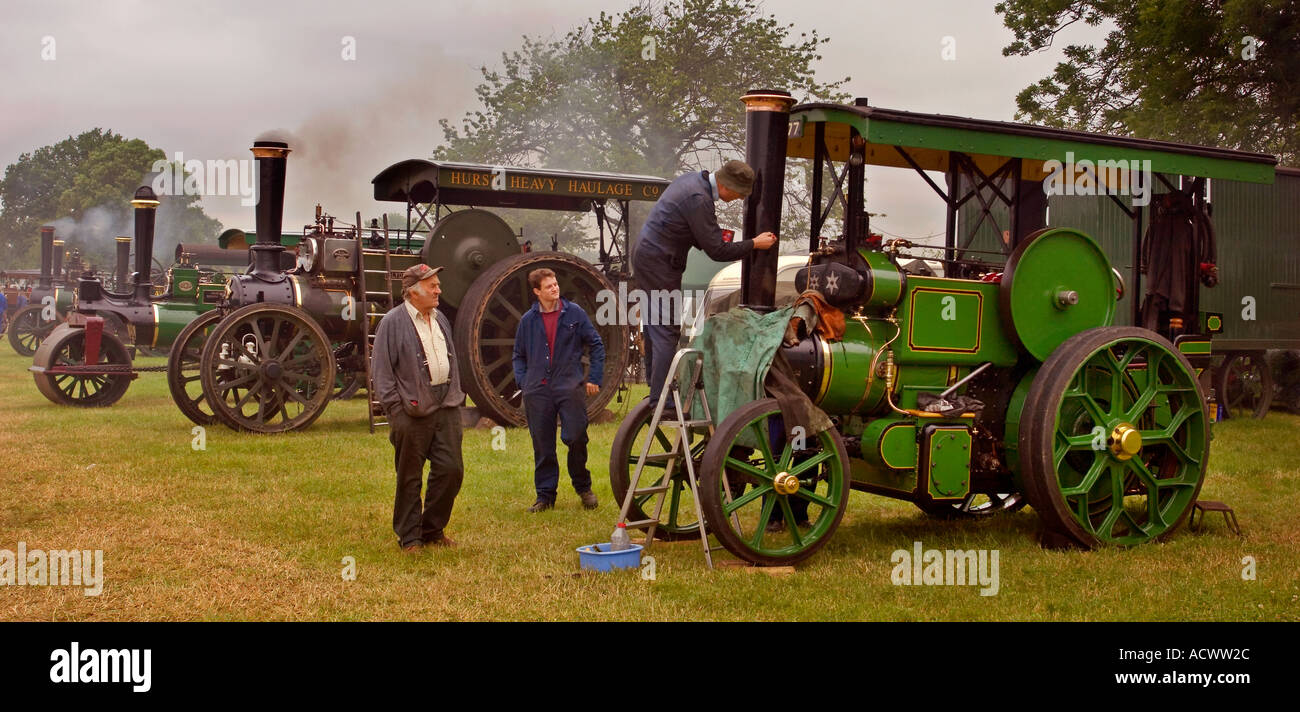 Prestwood steam fair Traction engines. EDITORIAL USE ONLY Stock Photo