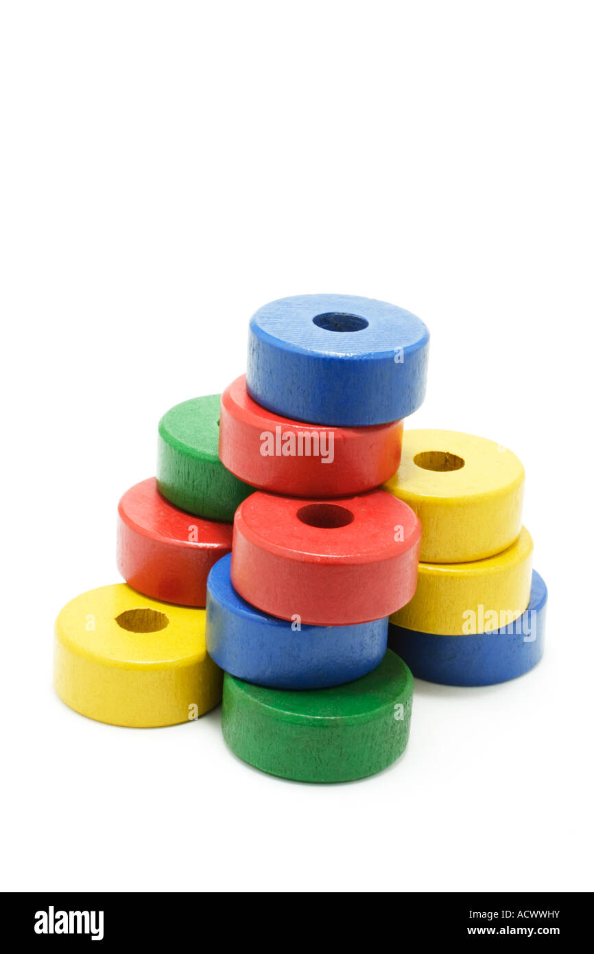 Stacking Rings Stock Wooden Stacking Rings Stock Photo - Alamy