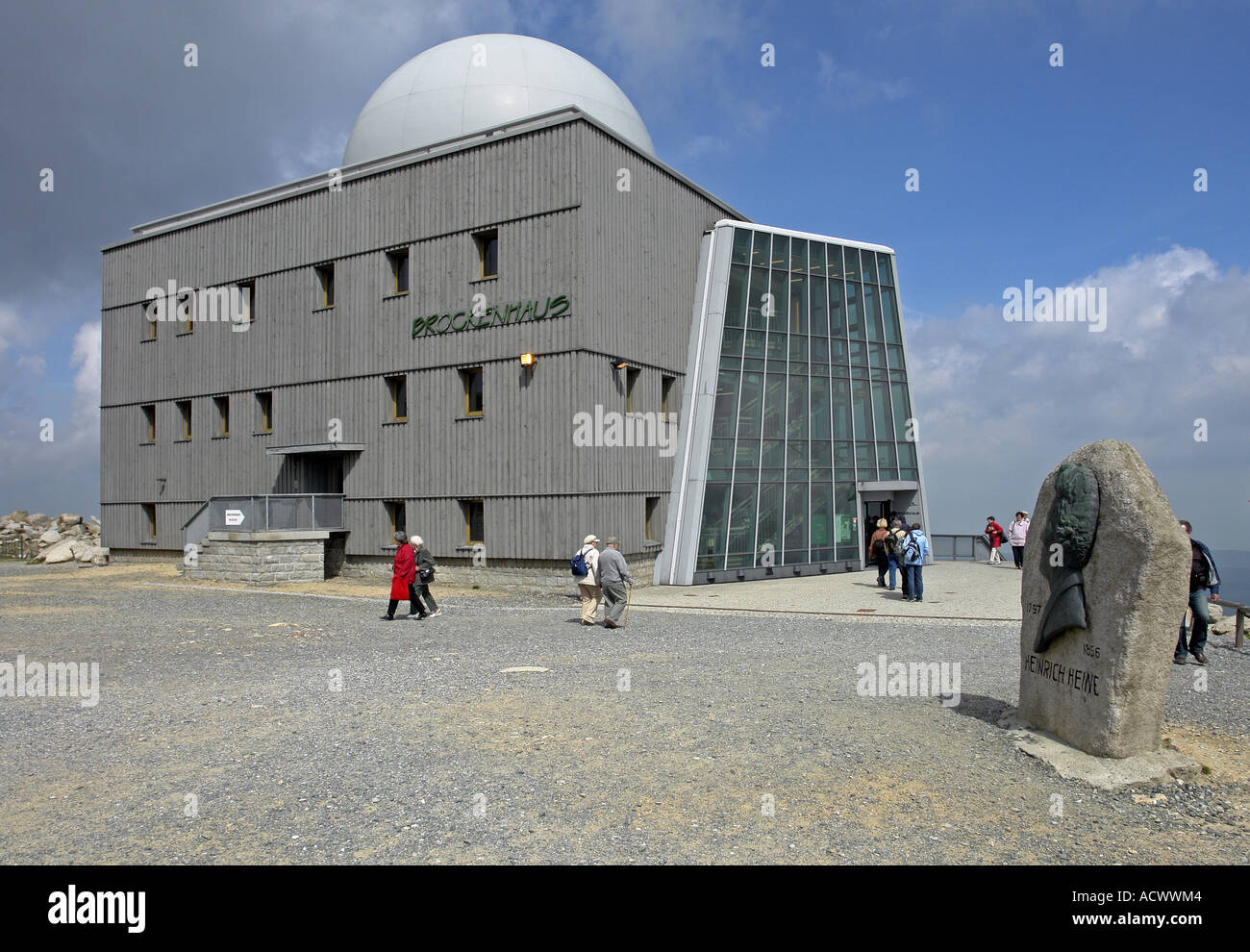 Brockenhaus On Brocken In Harz Mountains Germany Stock Photo