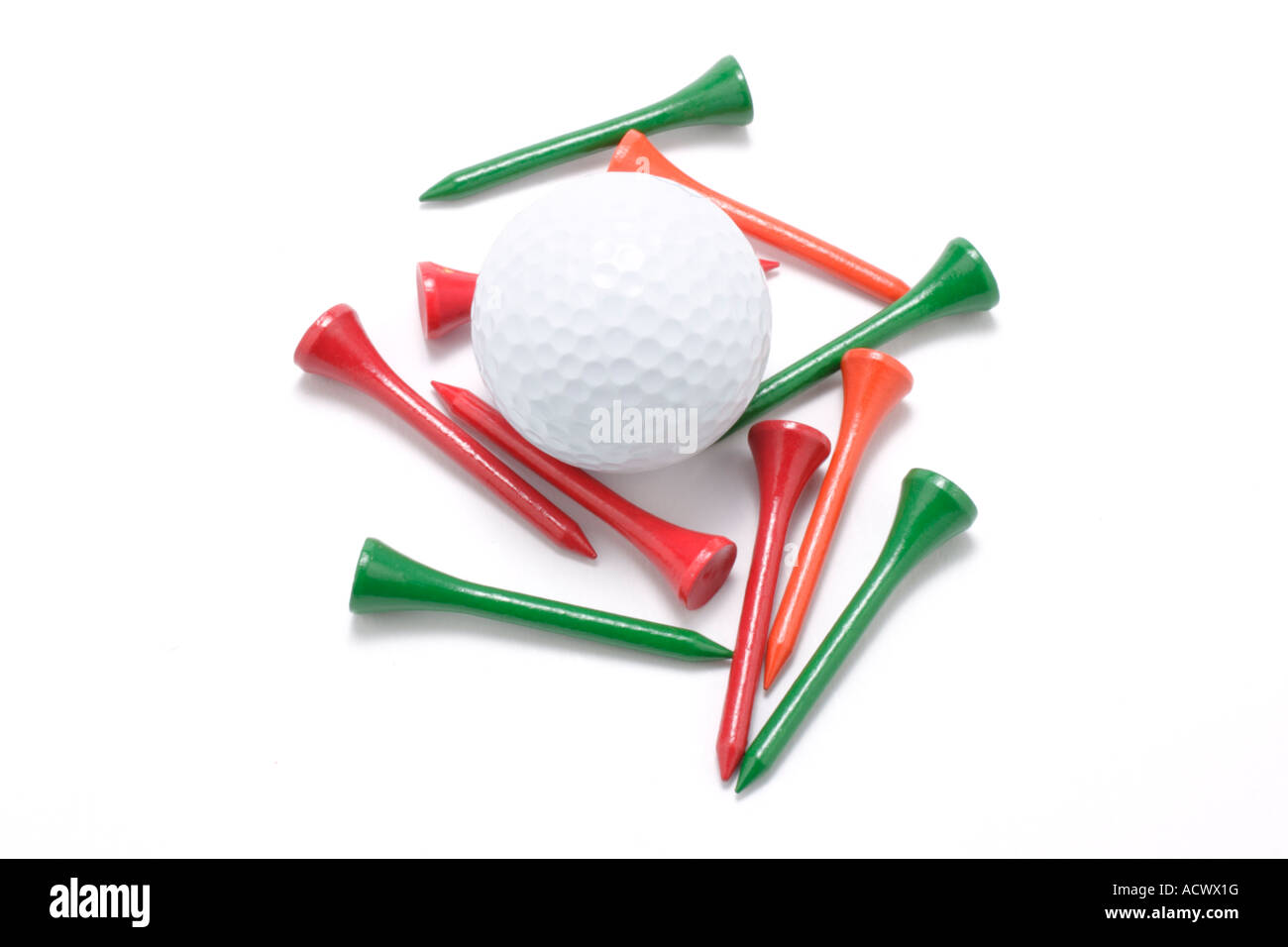 Golf Ball and Tees Stock Photo Alamy