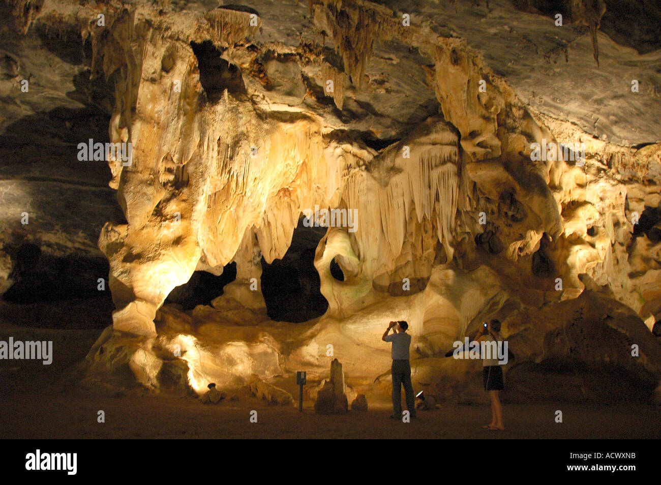 Beautiful formations being photographed in the Cango Caves near ...