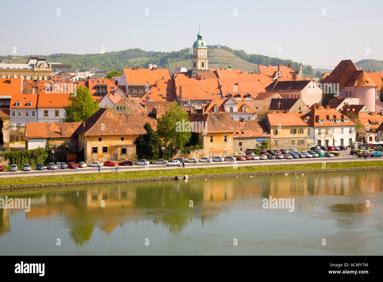 lent-across-drava-river-maribor-slovenia-stock-photo-alamy