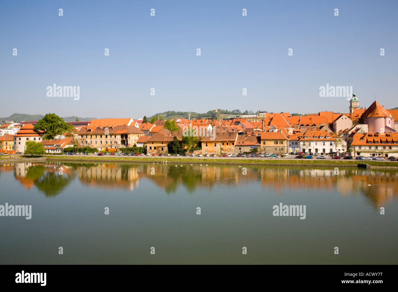 lent-across-drava-river-maribor-slovenia-stock-photo-alamy
