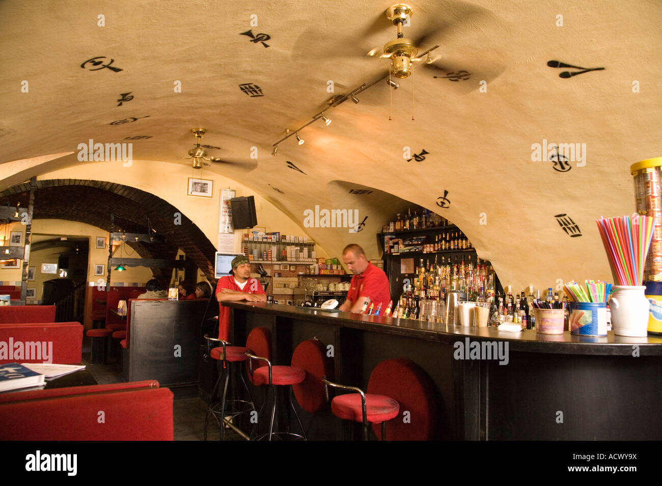 Inside cantante cafe cuban restaurant hires stock photography and