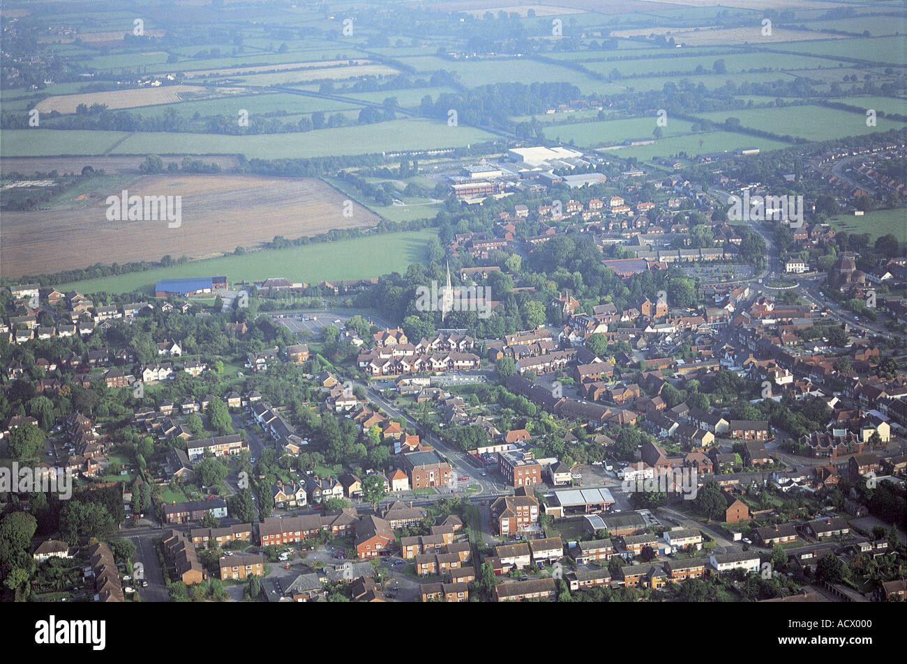 Aerial view of Princes Risborough Stock Photo Alamy