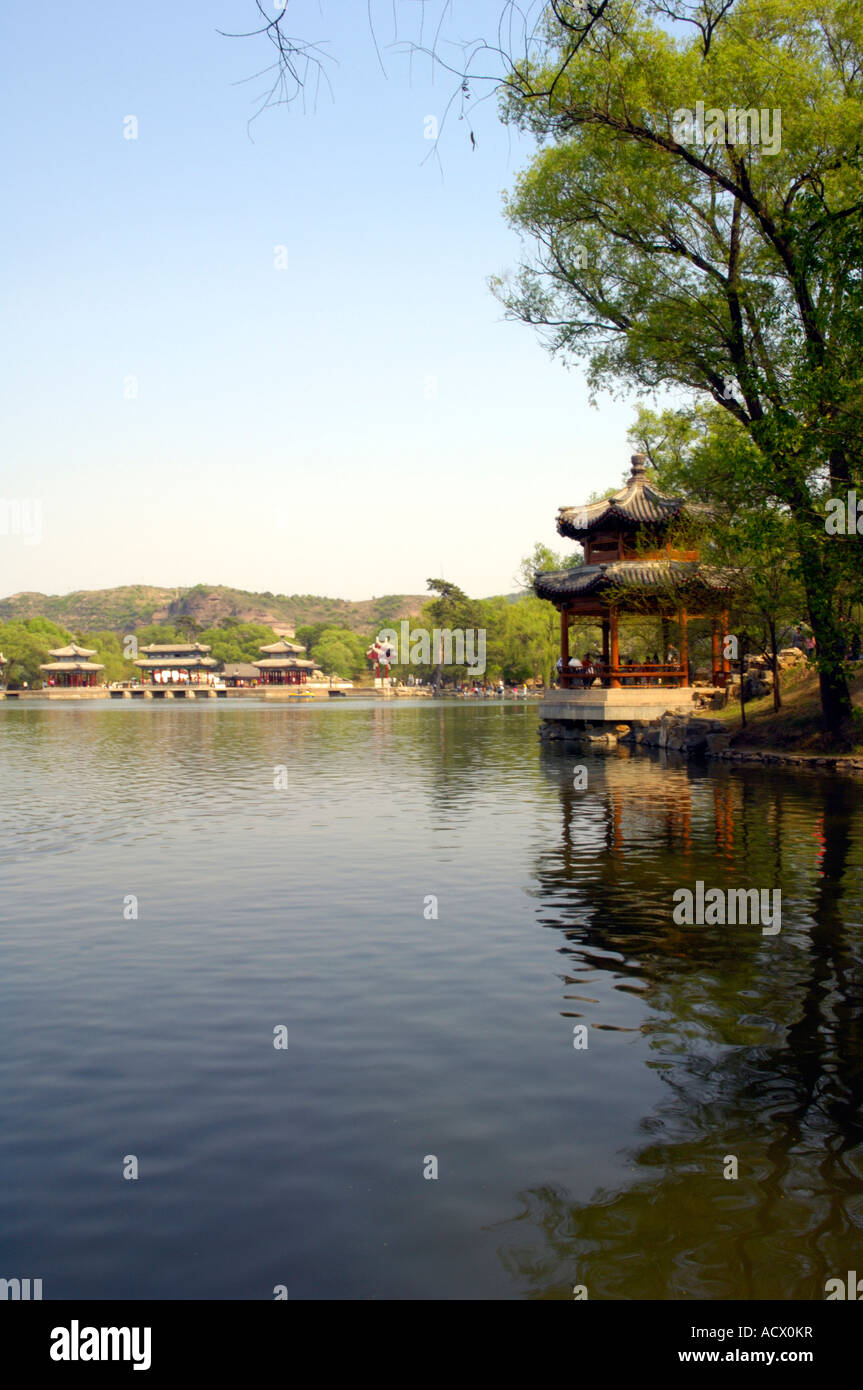 The Imperial Summer Villa of Qianlong in Chengde Stock Photo