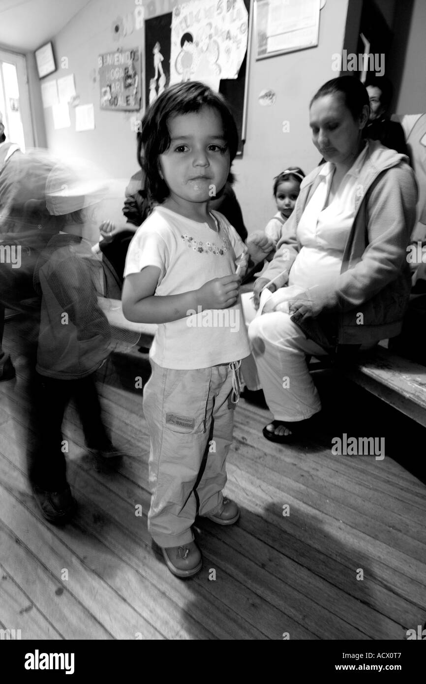 Child in the kindergarten, Tunja, Colombia Stock Photo