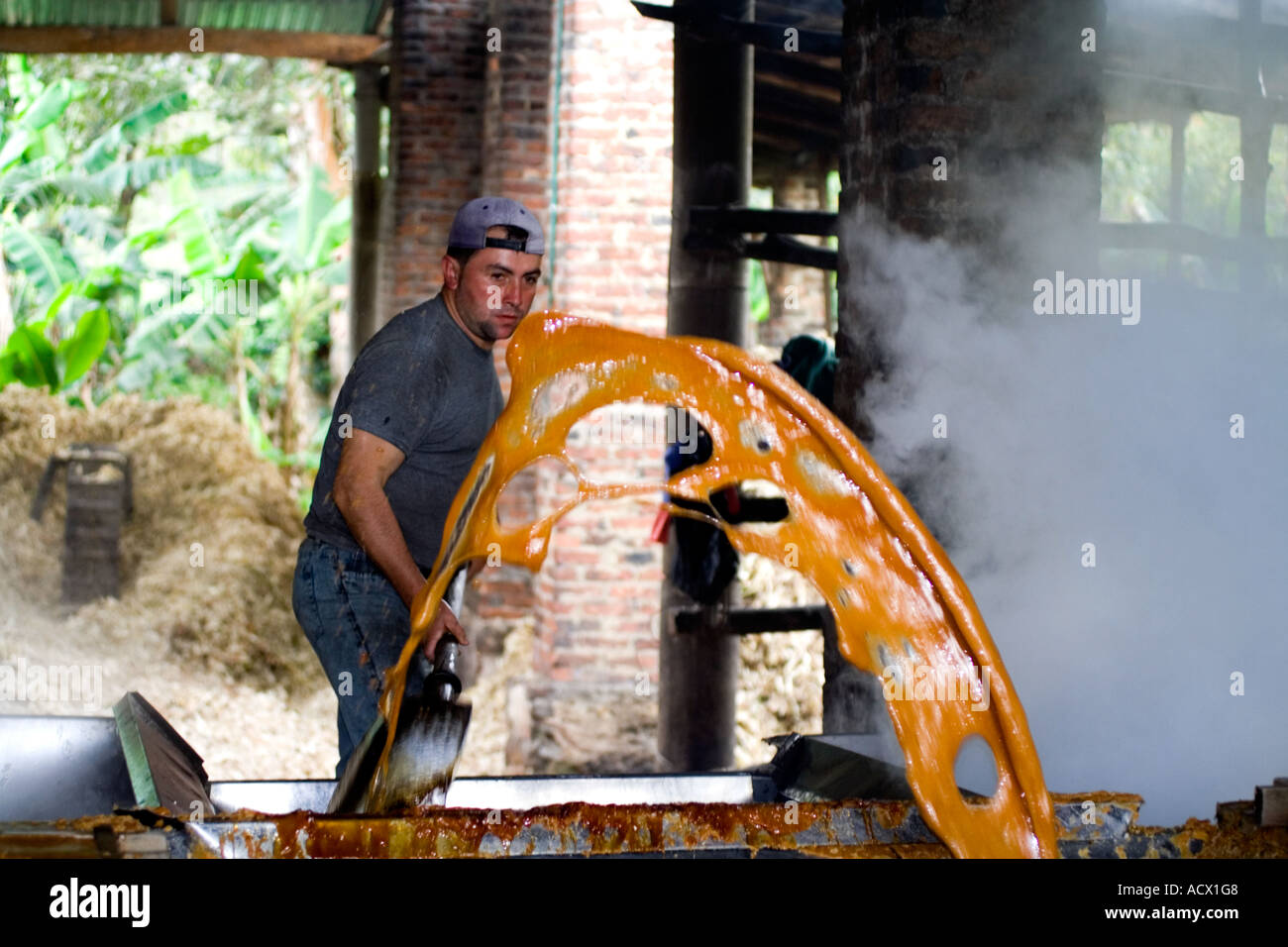 The sugar handcrafted production in Colombia, San José, Boyacá, Colombia, South America Stock Photo