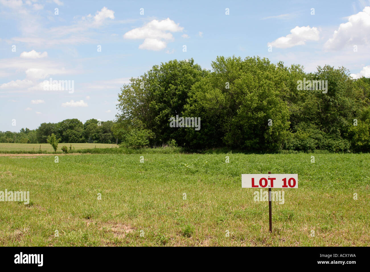 Real Estate Empty Lots for Sale Stock Photo Alamy