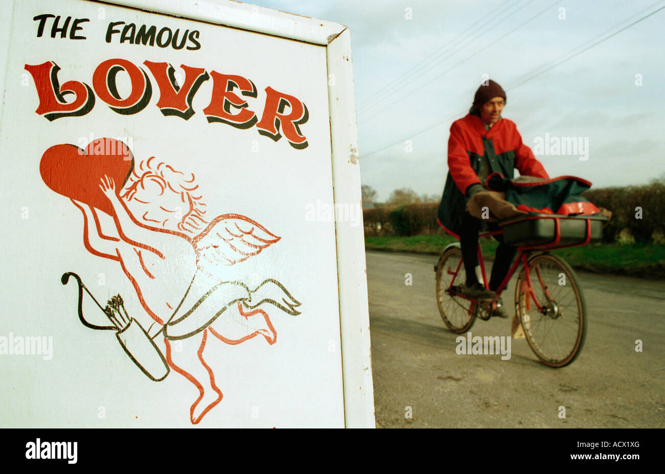 Mail being delivered at Lover UK Stock Photo Alamy