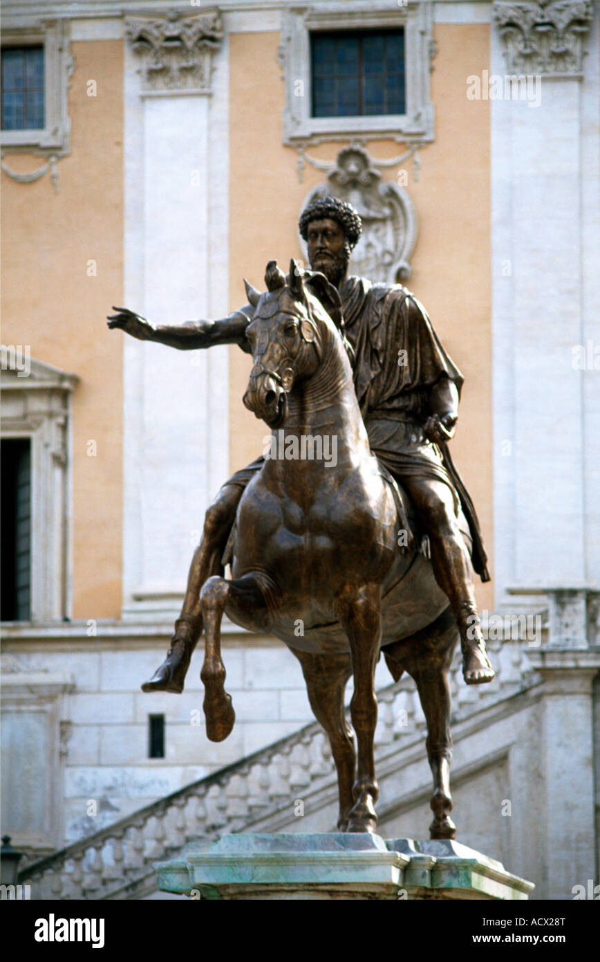 180 Ad Rome Rome Italy Capitoline Museum Marcus Auralius 161-180 Ad Stock Photo - Alamy