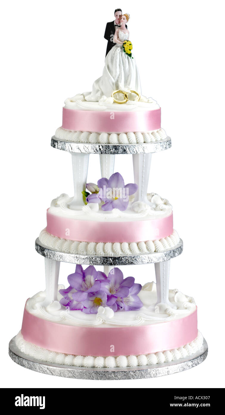 WEDDING CAKE CUT OUT Stock Photo - Alamy