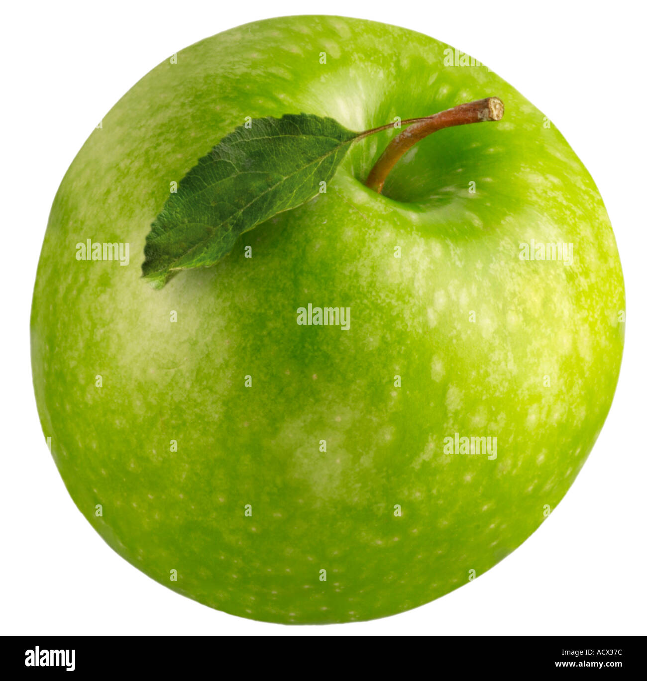 GREEN APPLE CUT OUT Stock Photo Alamy