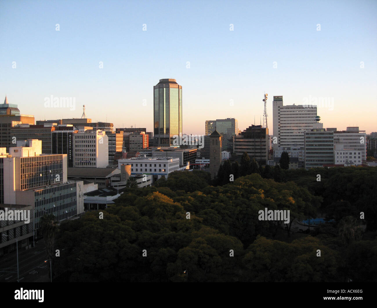 harare city centre 2007 Stock Photo