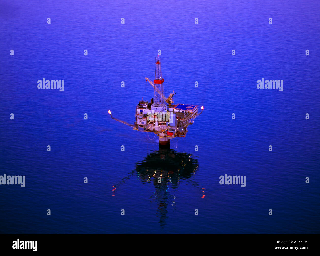 The oil rig Mono operating in the Cook Inlet in Alaska Mono produces