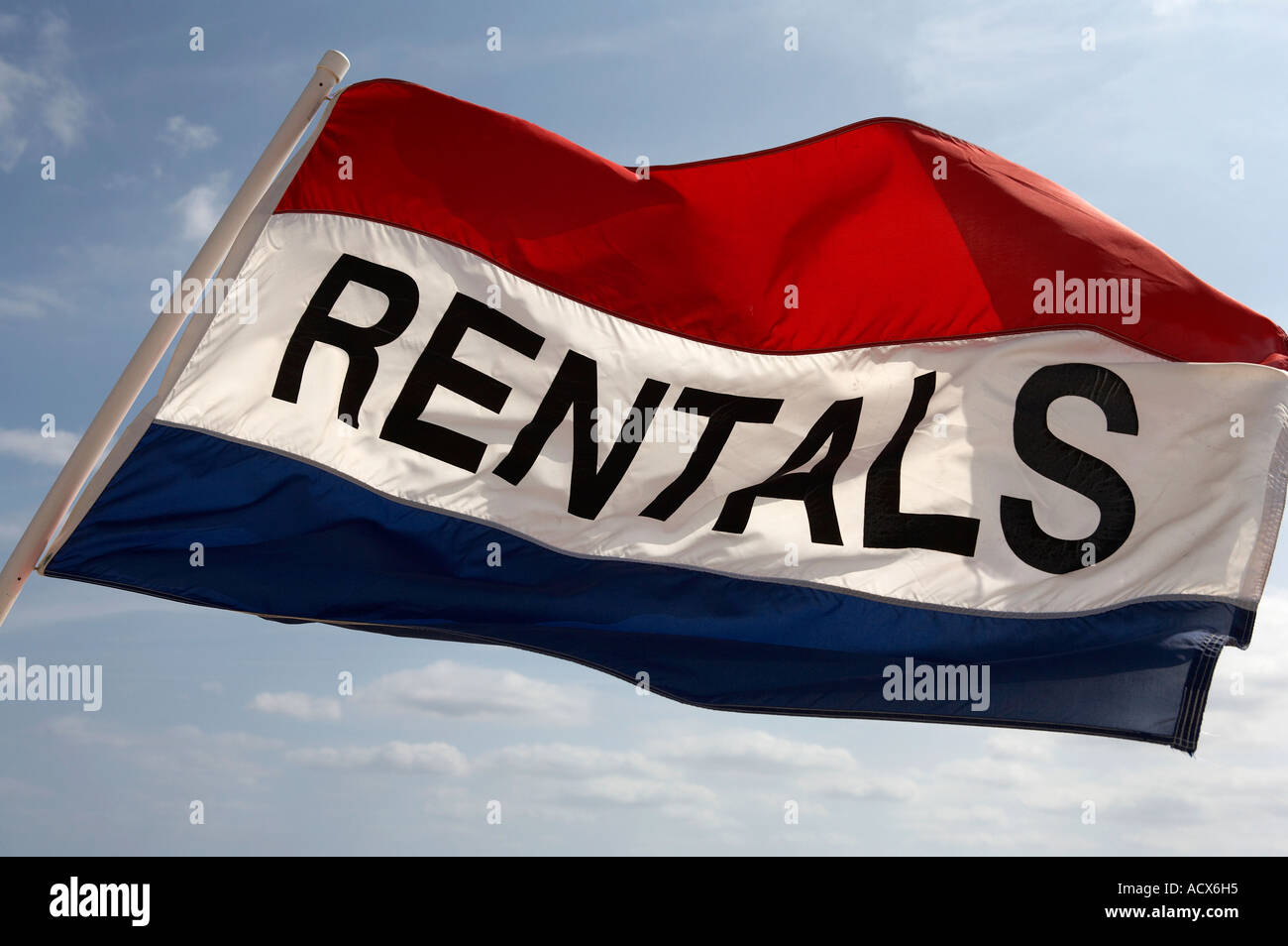 Flags 4 Rent Rental flag flying in breeze on south beach fort Lauderdale, Miami ...