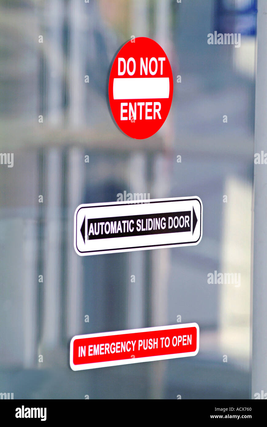 Do Not Enter Sign On Glass Door At Airport Stock Photo 2467679 Alamy Do Not Enter Sign On Glass Door At Airport