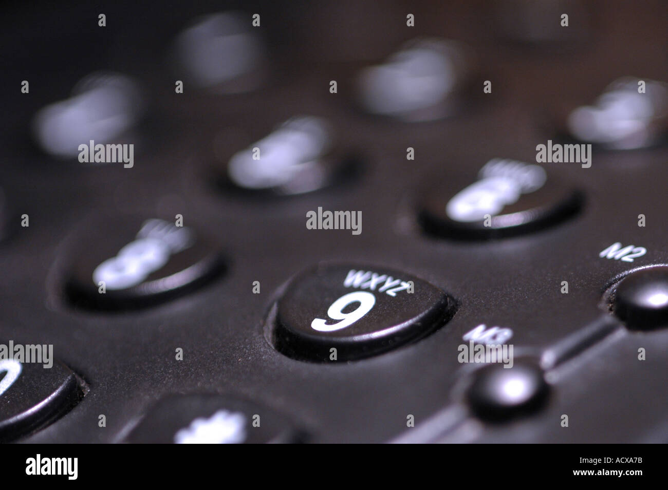 Black and white telephone keys Stock Photo Alamy
