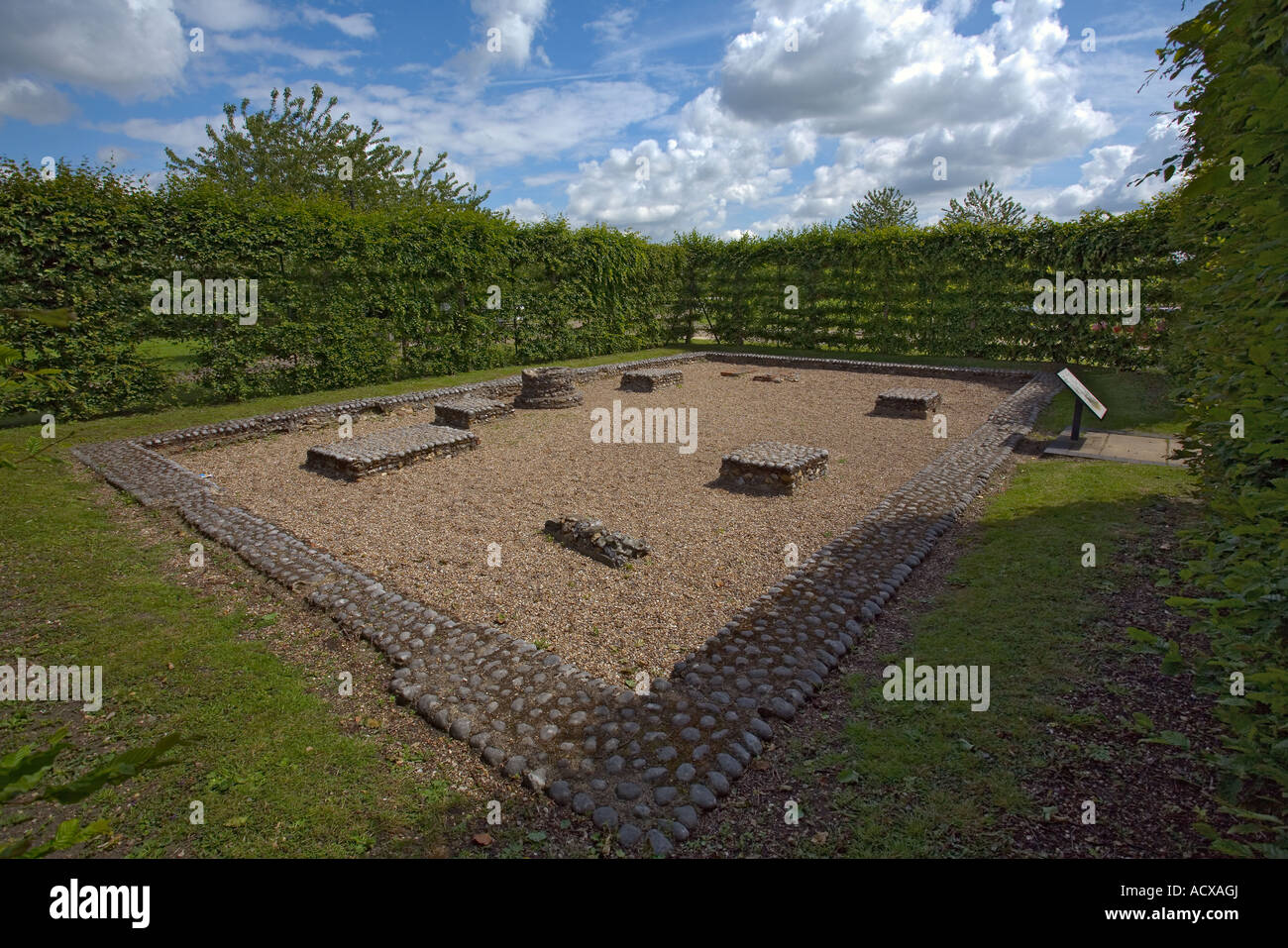 Ruins of Bloomery Forge c 1200 AD Waltham Abbey Stock Photo