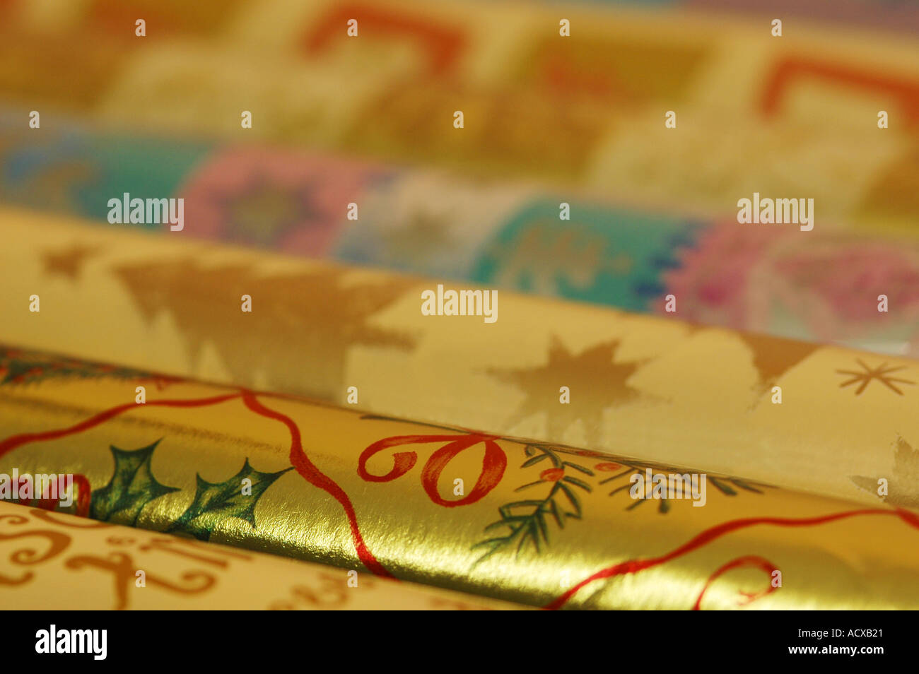 Christmas Wrapping Paper Stock Photo - Alamy