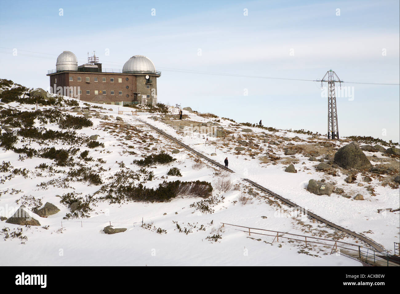 Observatory in Skalnate Pleso in The High Tatras Vysoke Tatry S Slovakia  Stock Photo - Alamy