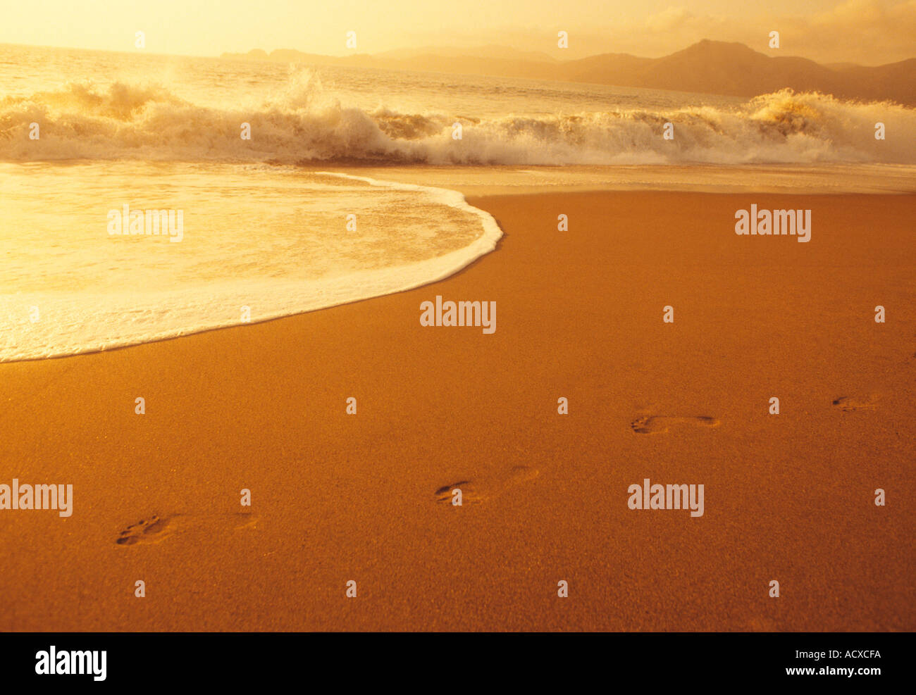 Waves breaking on sandy hi-res stock photography and images - Alamy