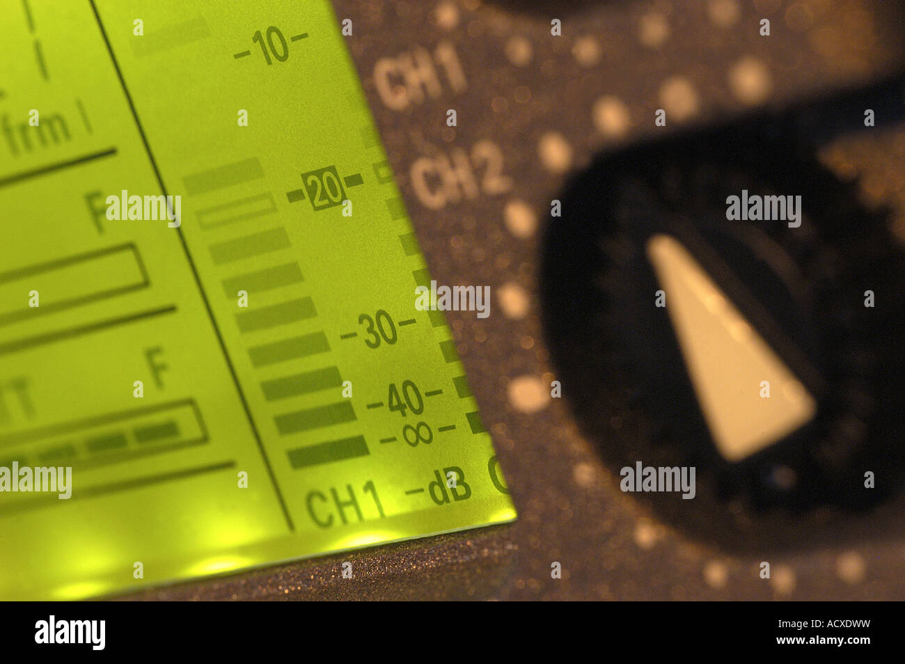 camera audio levels Stock Photo Alamy