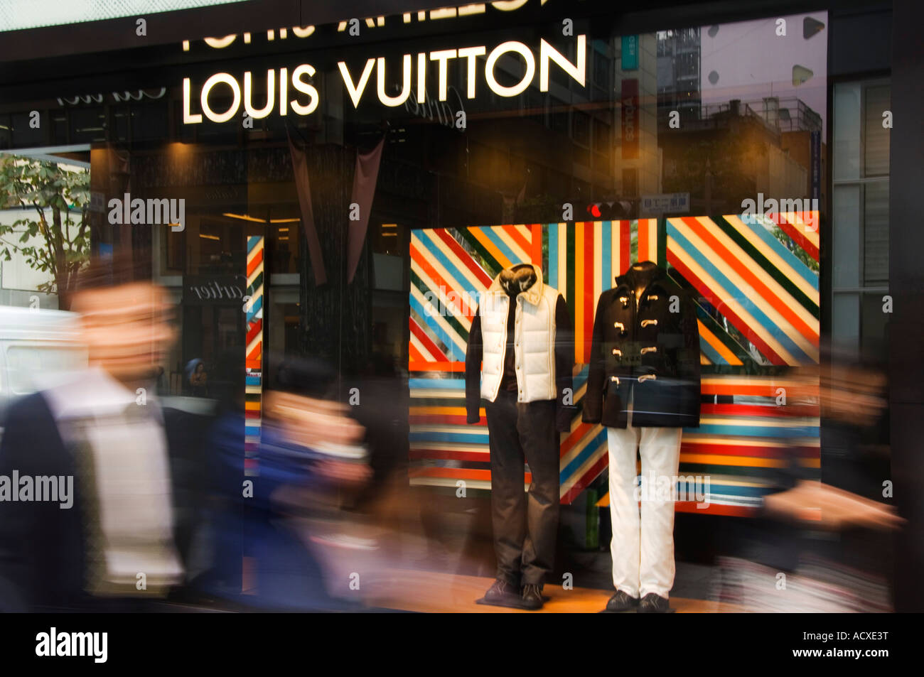 Window billboard at Louis Vuitton Store in Omotesando central Tokyo Japan  Stock Photo - Alamy