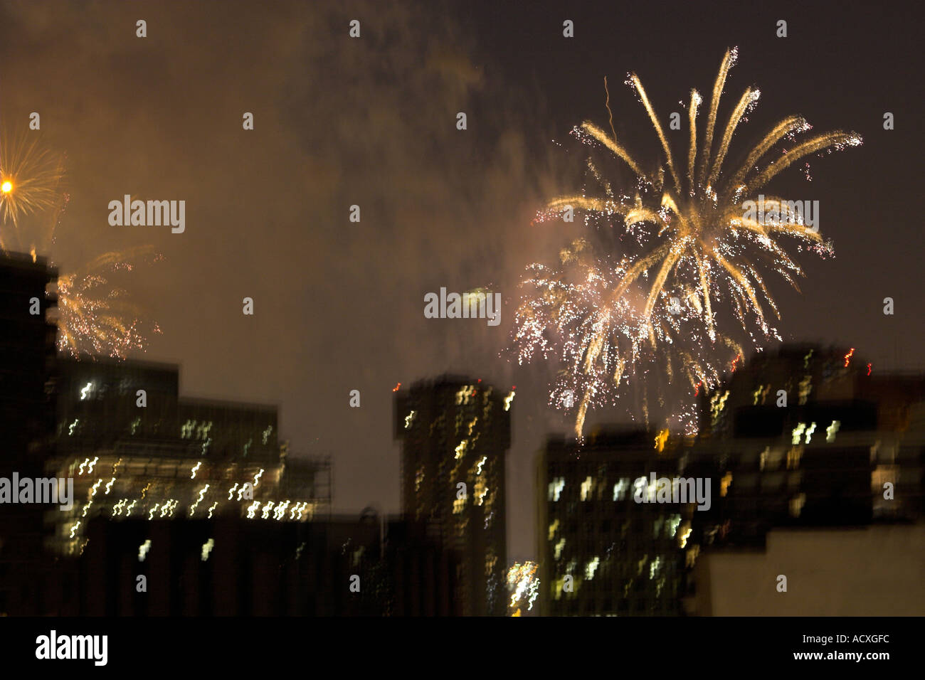 New York City fireworks Stock Photo Alamy