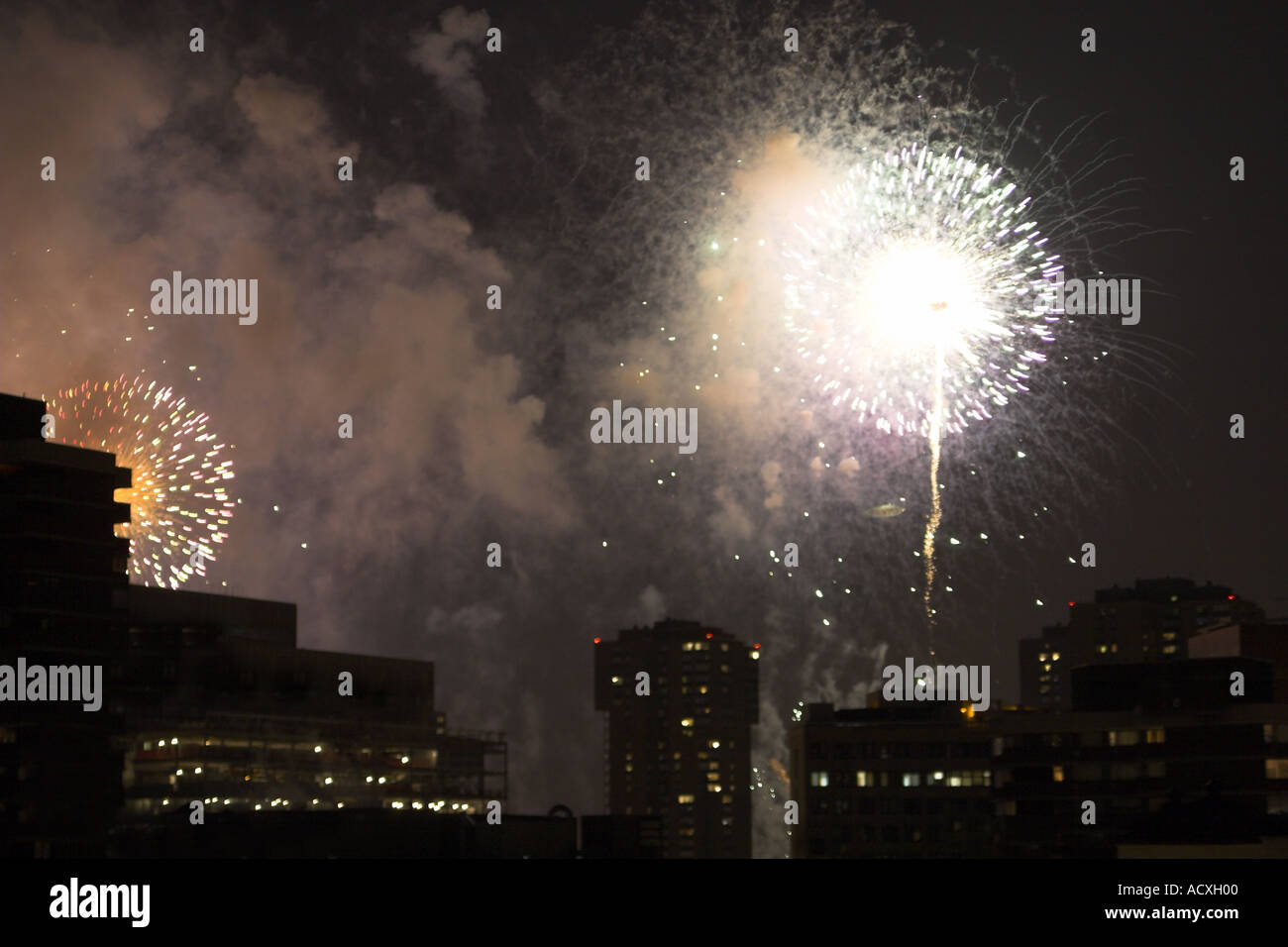 New York City fireworks Stock Photo Alamy