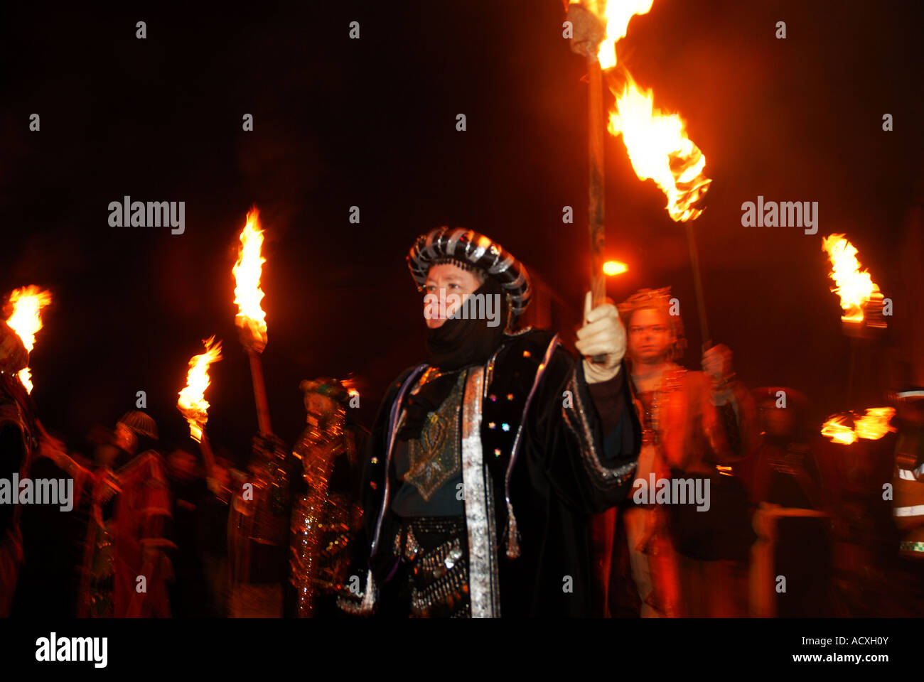 Lewes Sussex England November 5th Guy Fawkes celebration by local ...