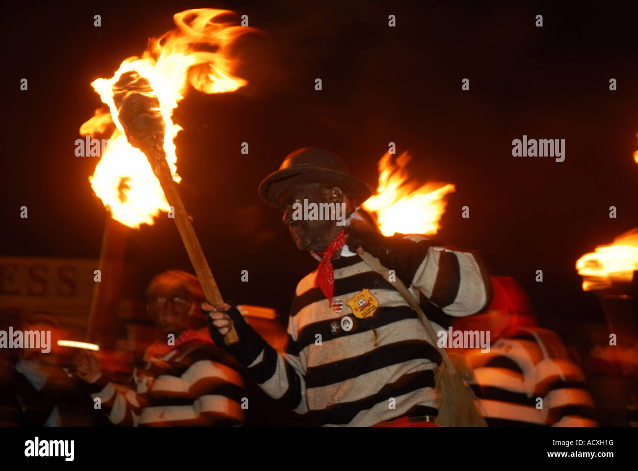 Lewes Sussex England November 5th Guy Fawkes celebration by local ...