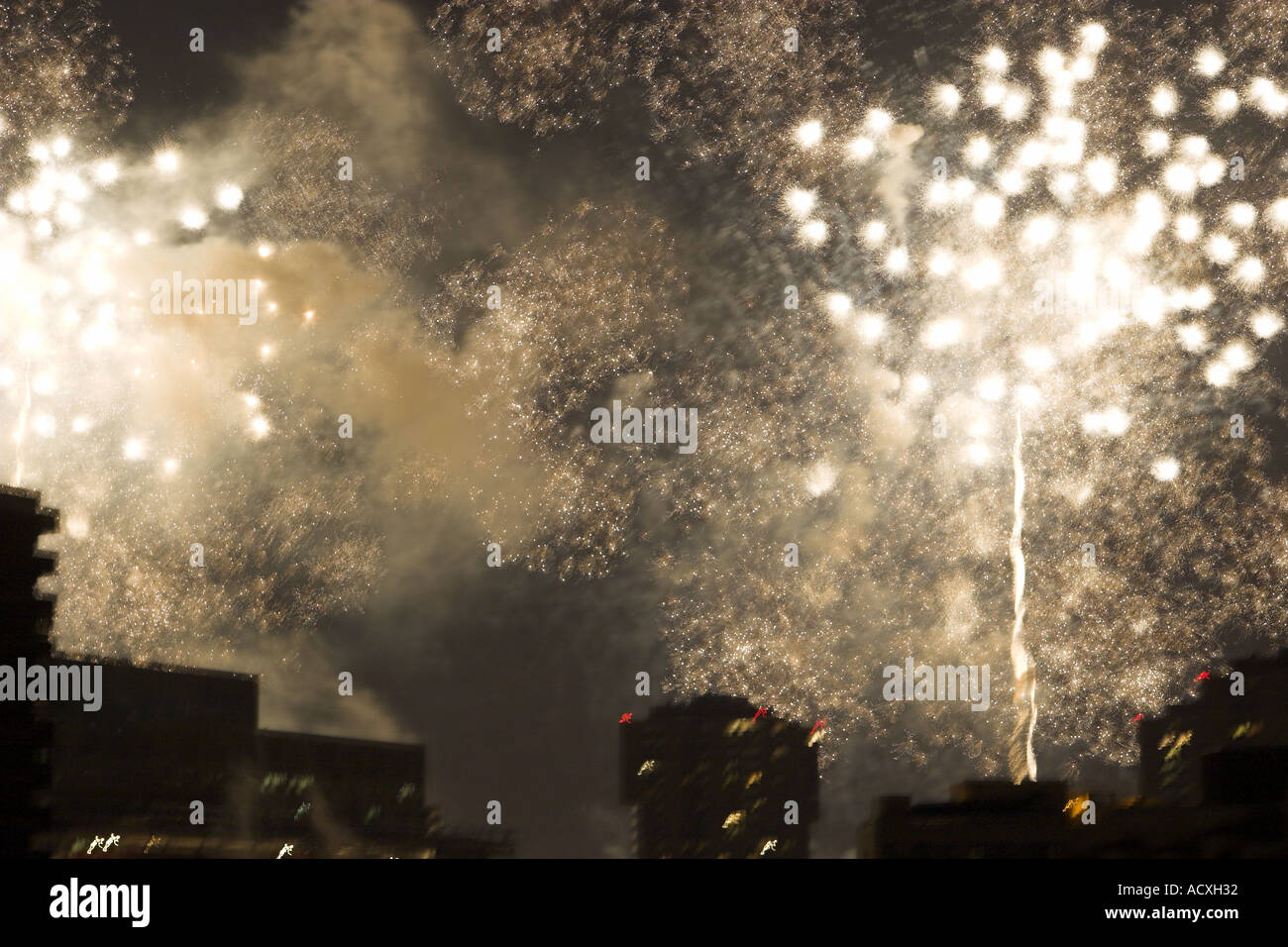 New York City fireworks Stock Photo Alamy