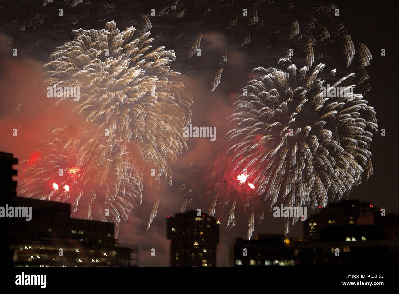 New York City fireworks Stock Photo Alamy